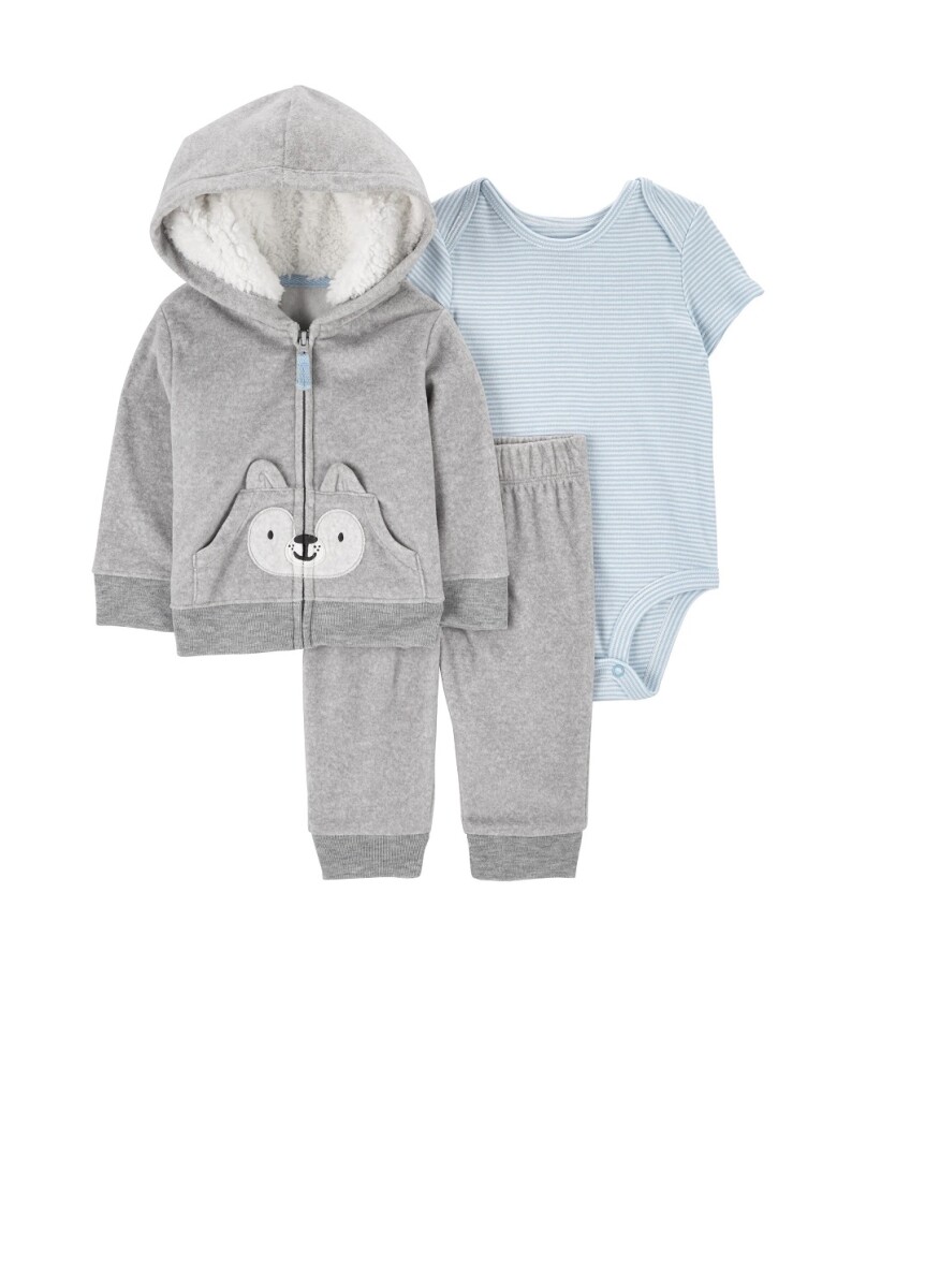 Conjunto Micropolar Carters Gris 