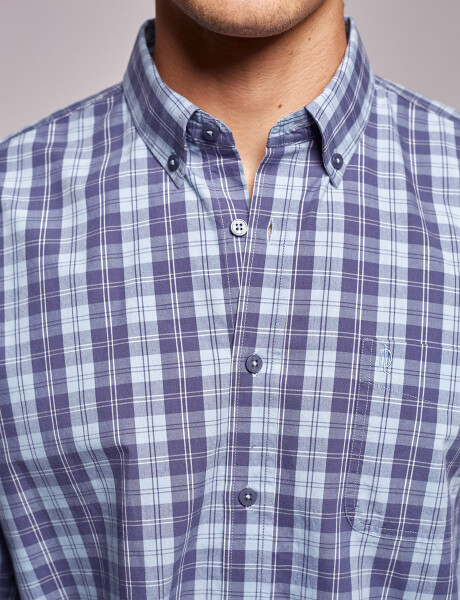 Camisa cuadros azul