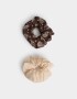 Skunzies Set por 2 Scrunchie - Combinacion Bicolor