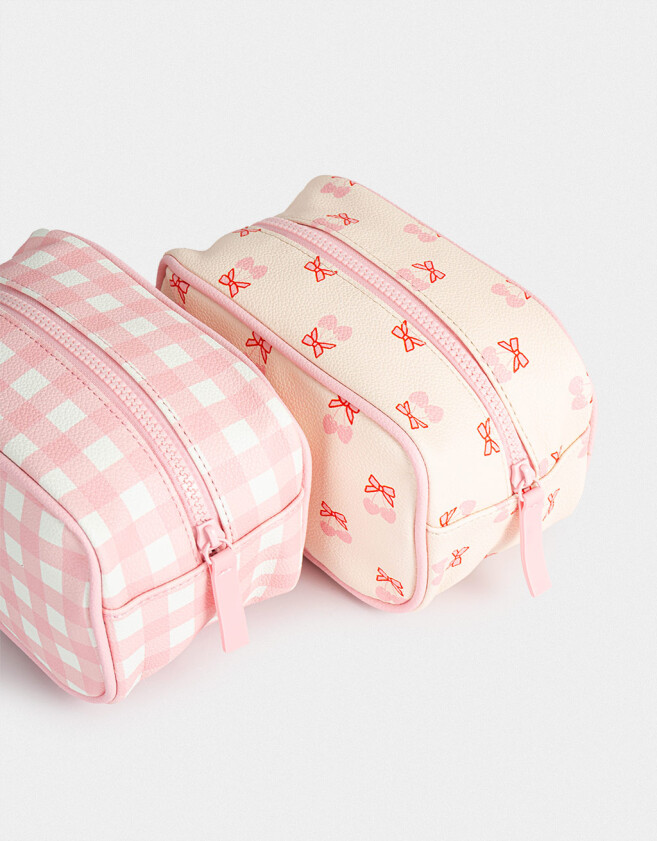 Porta Cosméticos Romántico Set De Necessaires Romantico - Rosa Viejo