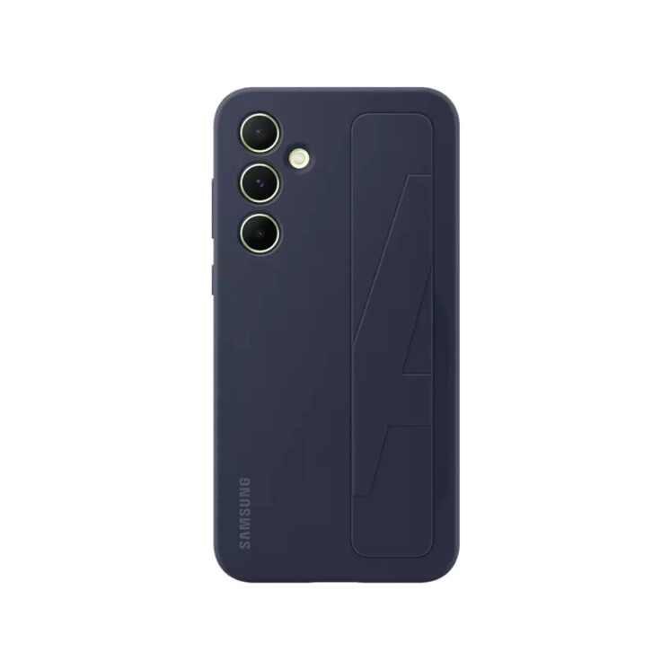 Funda Samsung Standing Grip Case con Correa y Soporte para Galaxy A55 5G Black