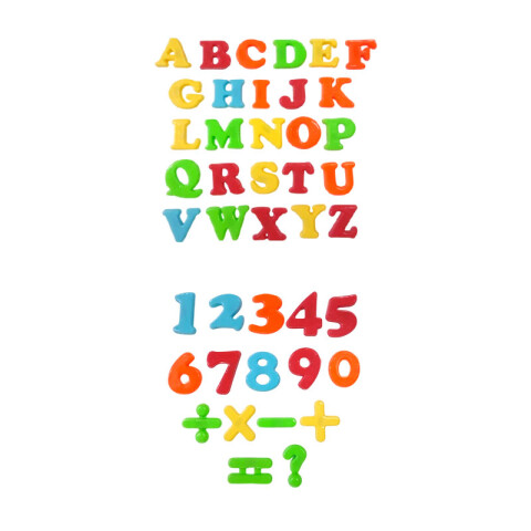 Pizarra con letras y números imantados Pizarra Con Letras Y Números Imantados