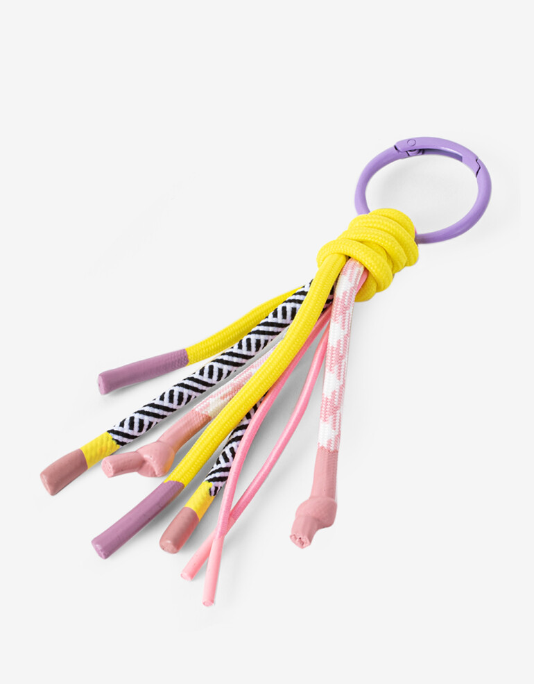 Llavero Cordón Llavero Y Bag Charm Mix De Cordones - Combinacion Multicolor