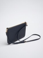 Bolso Bandolera Con Bolsillo Exterior azul-marino