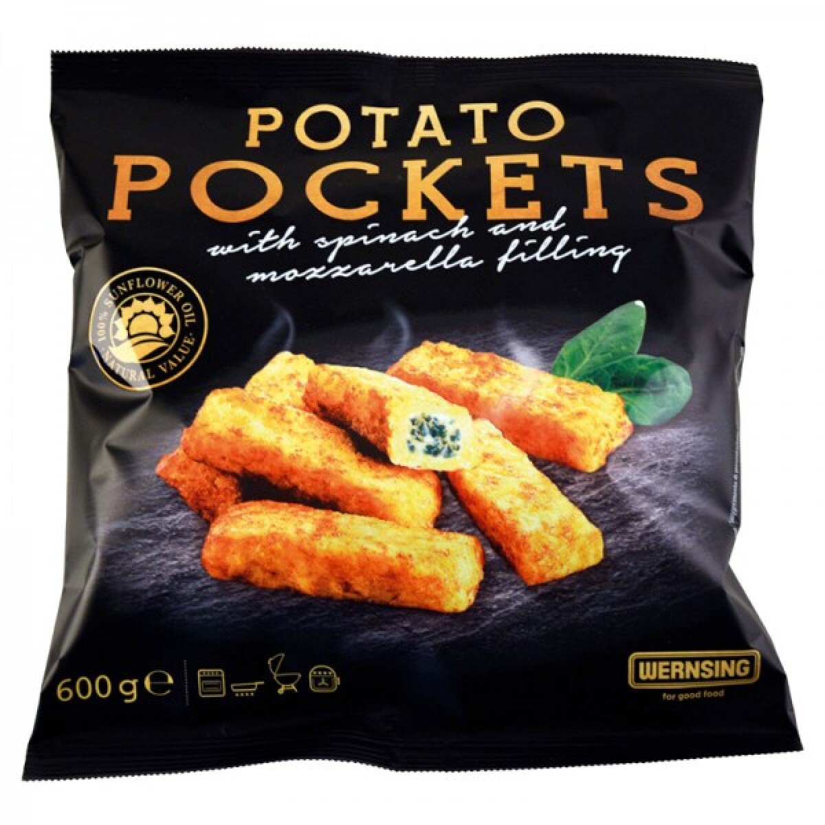 Croqueta espinaca y queso 600 grs 