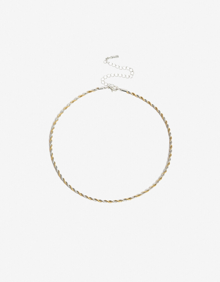 Collares Cortos Metal Collar Corto Metal Biplating - Dorado