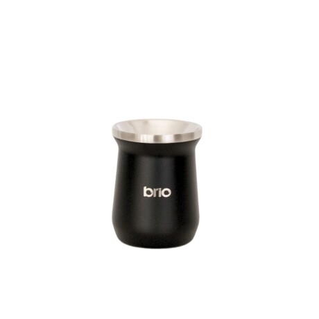 Set De Termo 1 Litro Y Mate Diseño Clásico brio Acero Inox Negro