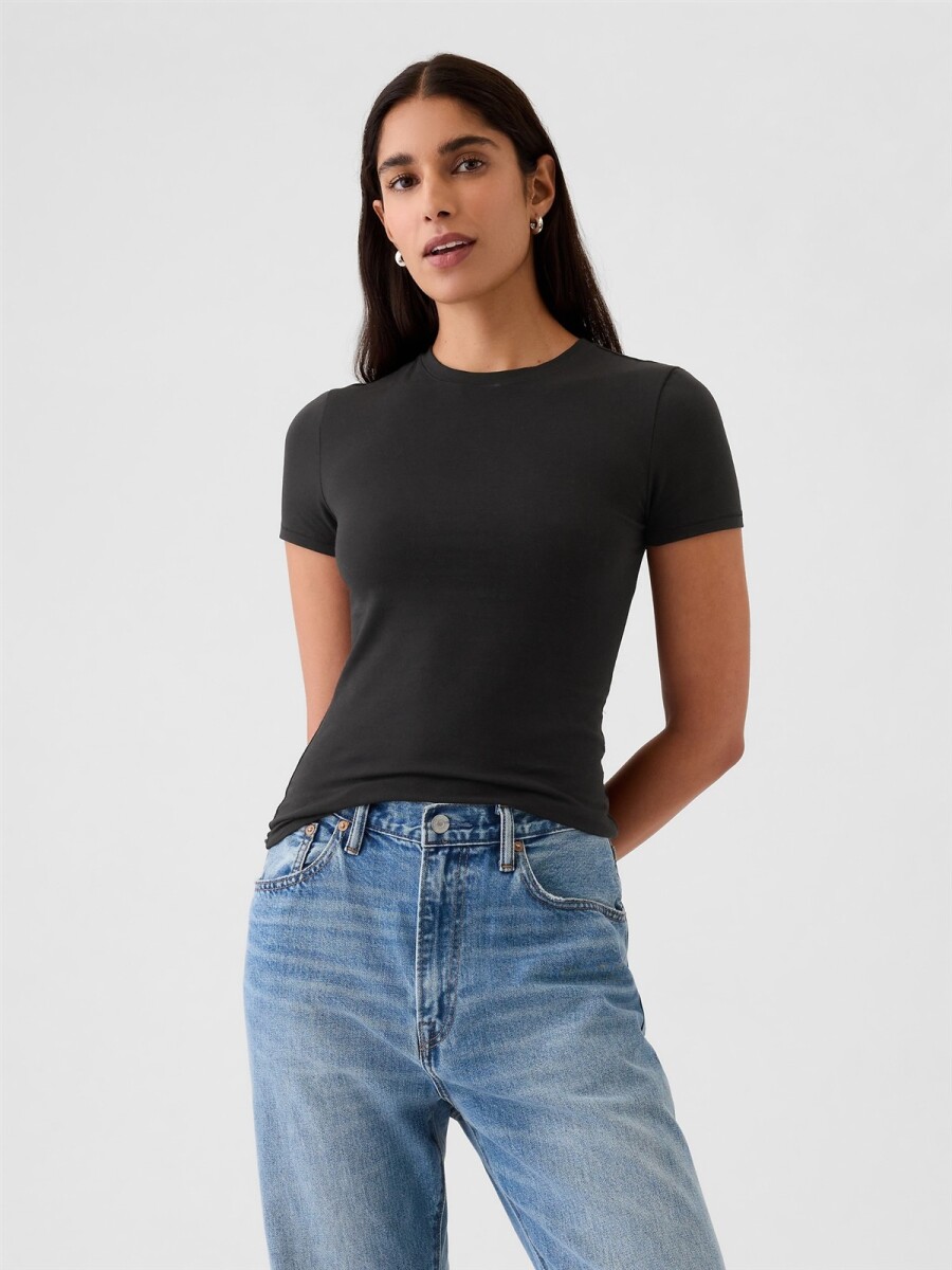Remera Manga Corta Mujer - Black 