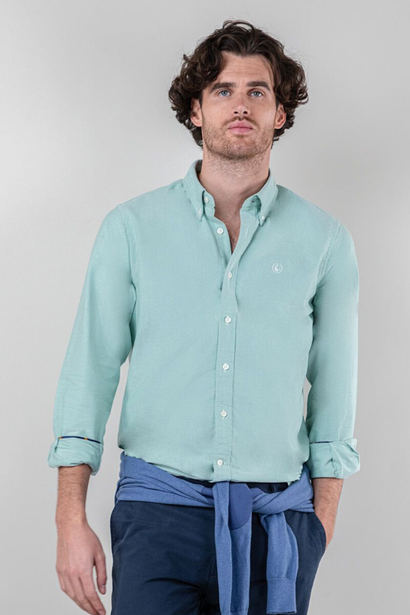Camisa Oxford Verde