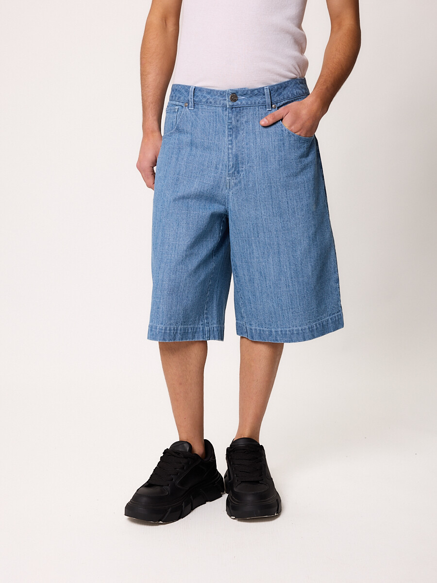 BERMUDA JEAN COBRE DIXIE - Azul Claro 