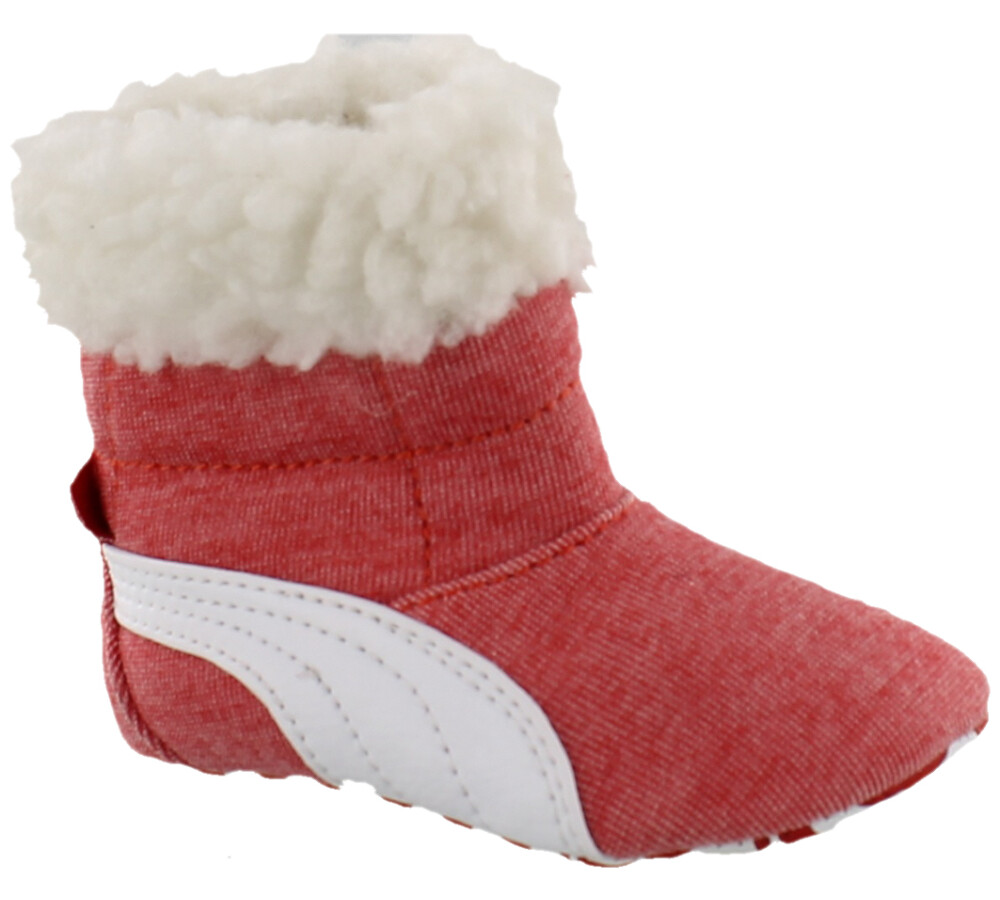 Baby Boot Fur Rojo/Blanco