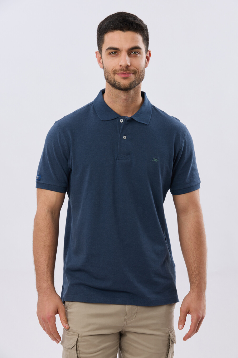 REMERA POLO LISA PIQUÉ Denim