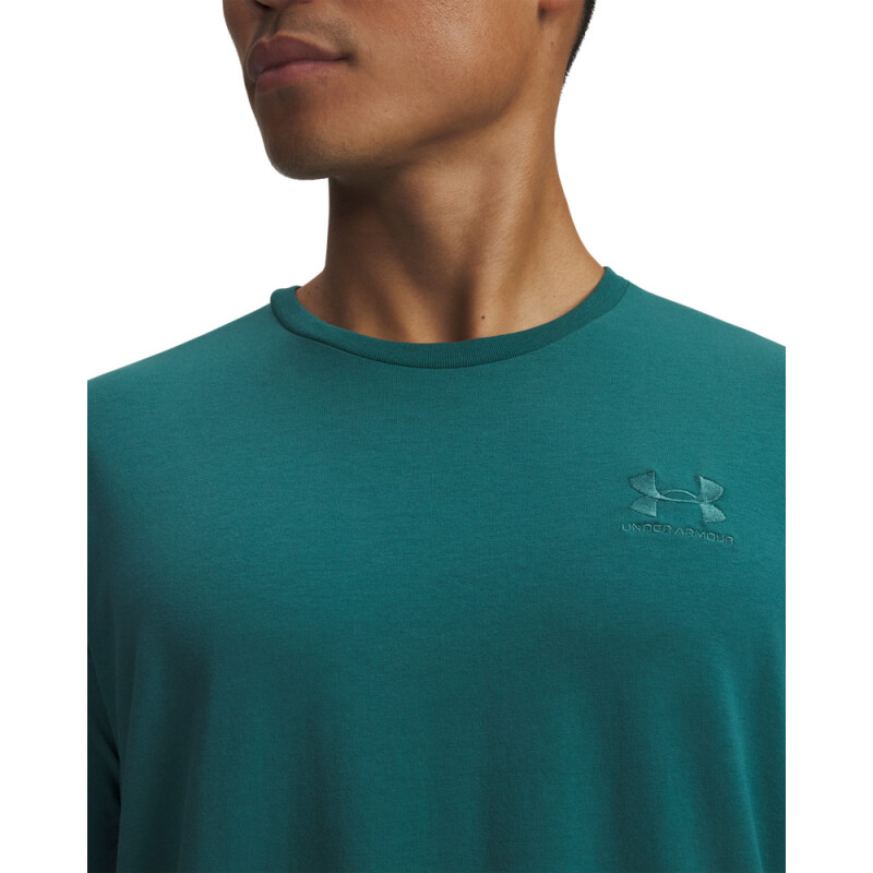 UA M ICON TEE SS-ORG GRN-338