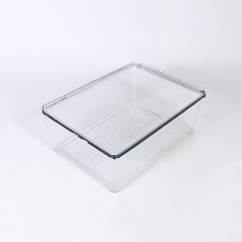 ORGANIZADOR RECT ACRIL TRANSP C/TAPA Unica