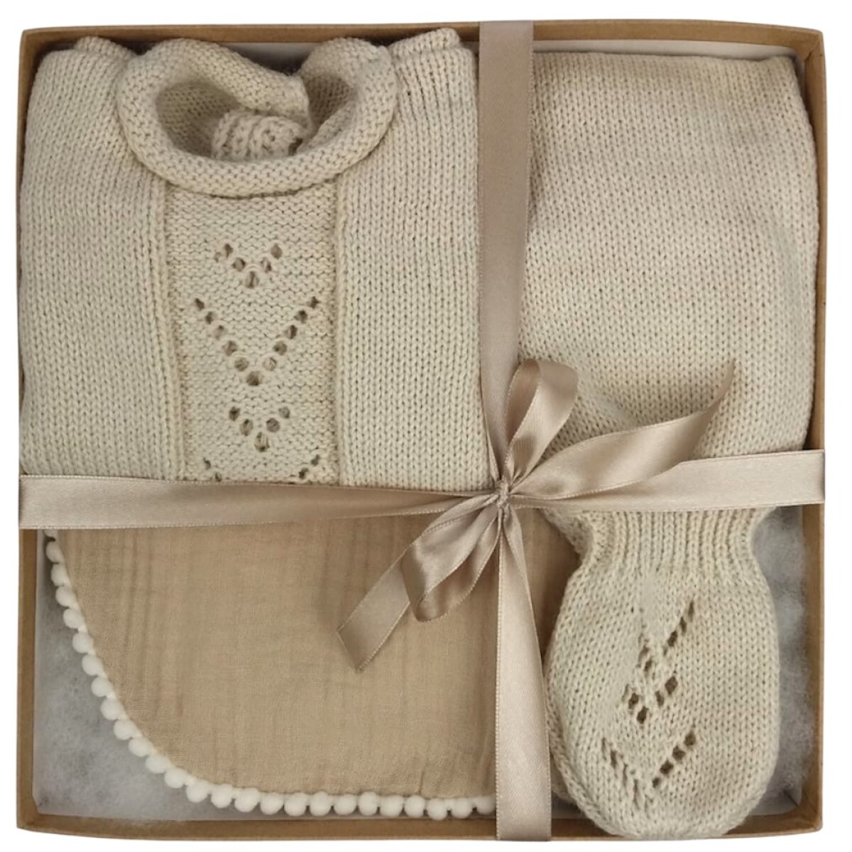 Primera Muda Tejida Beige 
