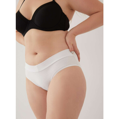 Bombacha alta tiro corto sacks Blanco