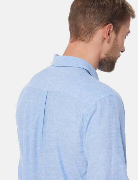 CAMISA DE LINO Azul