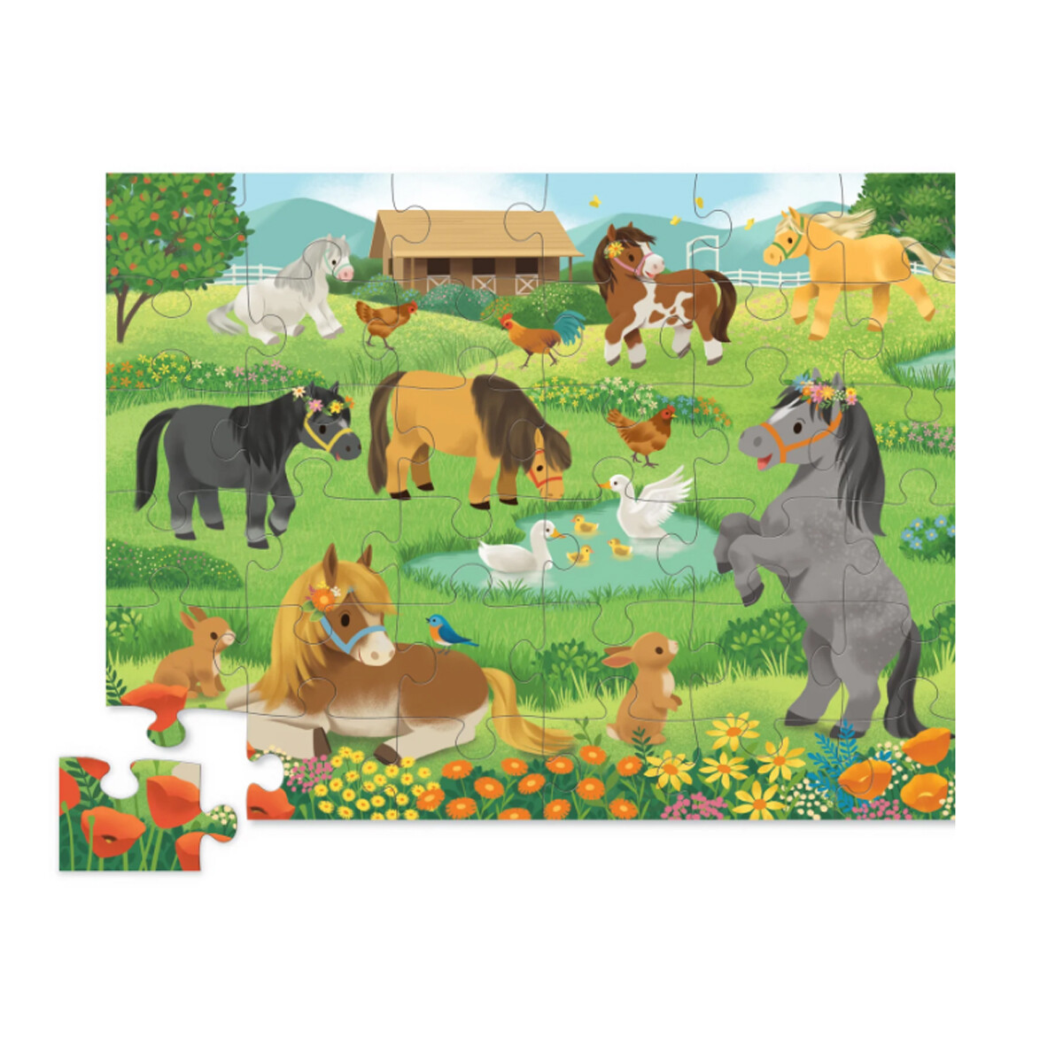 Puzzle Crocodile Creek 36 Piezas 45 x 60 cm - CABALLOS — Cartoons