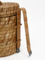 HIELERA TEJIDA CON PINZA BEIGE