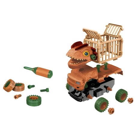 Camión Transporte Desmontable de Juguete Dino Truck + Accesorios 18cm Camión Transporte Desmontable de Juguete Dino Truck + Accesorios 18cm