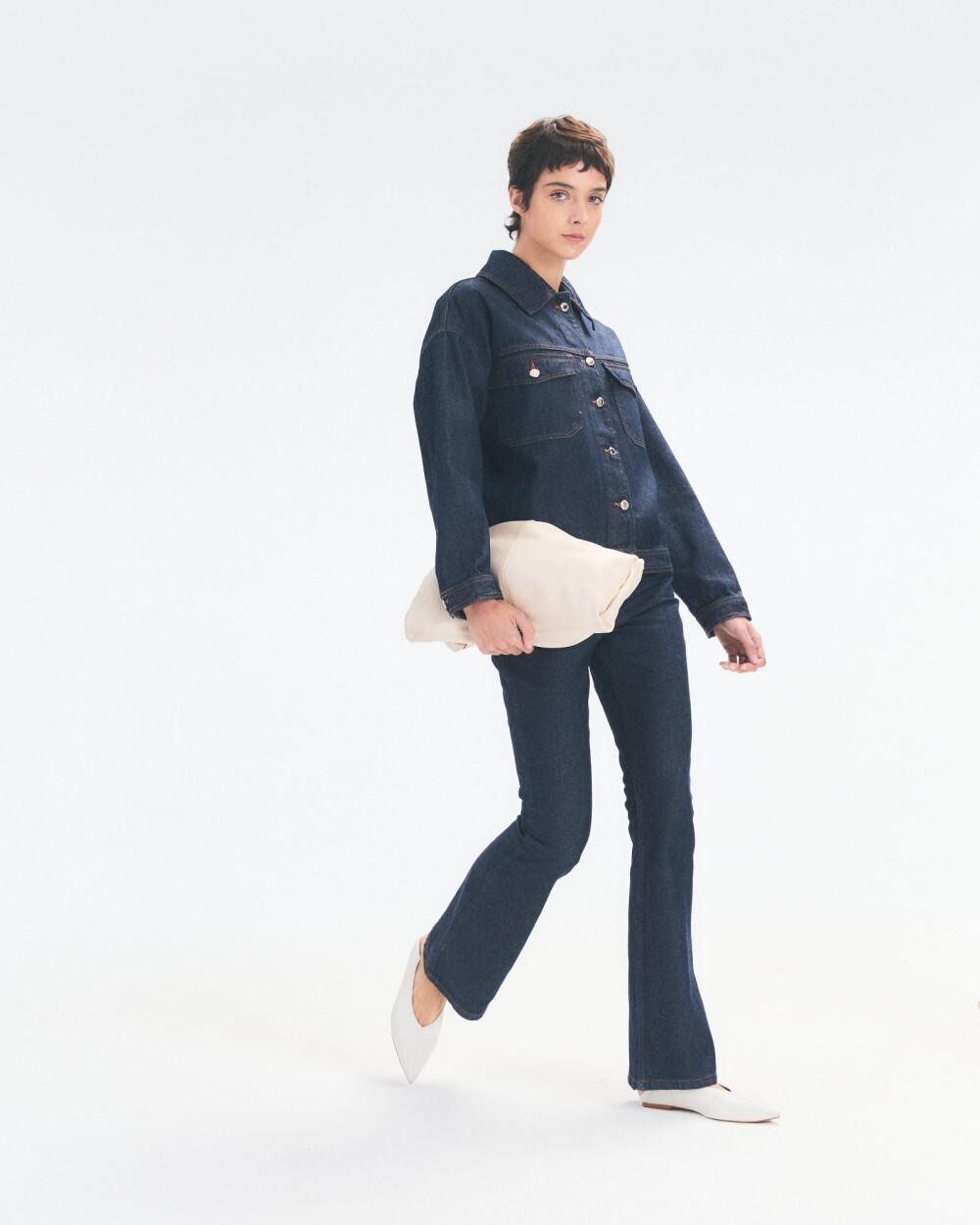 Campera Boxy Azul