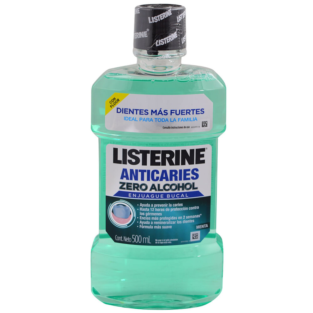 Enjuague Bucal Listerine Anticaries Zero 500 ml – Protección Dental Completa