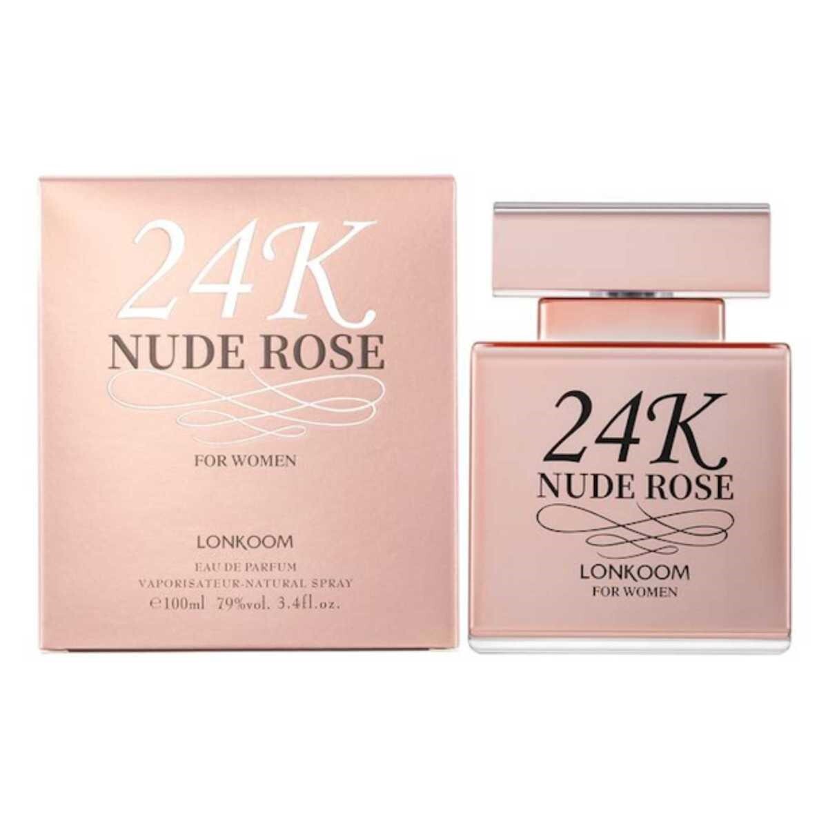 LONKOOM 24K NUDE ROSE EDP FEM 100ML(670) 