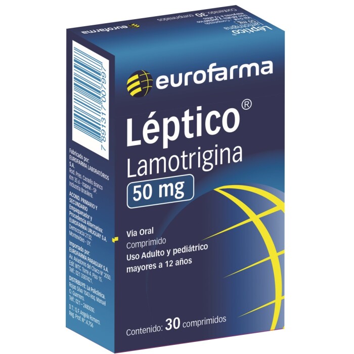 LEPTICO 50 MG. CJ X 30 COMP. única