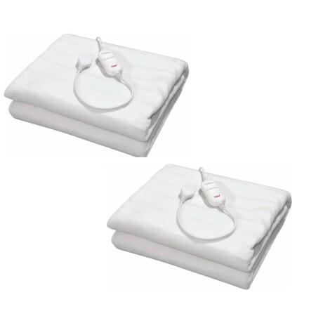 Set Cuori 2 Calientacama 1 Plaza C/control 2 Niveles Calor Blanco