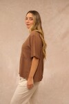 BLUSA TANA MARRON BLUSA TANA MARRON