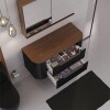 Mueble de baño Suspendido Alice Negro 100cm sin bacha Mueble De Baño Suspendido Alice Negro 100cm Sin Bacha