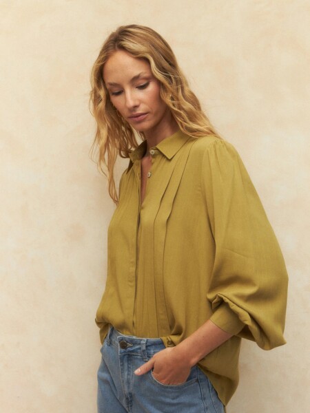 CAMISA ALLIE CHERRY VERDE