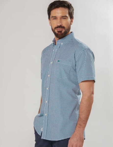 CAMISA A CUADROS Verde