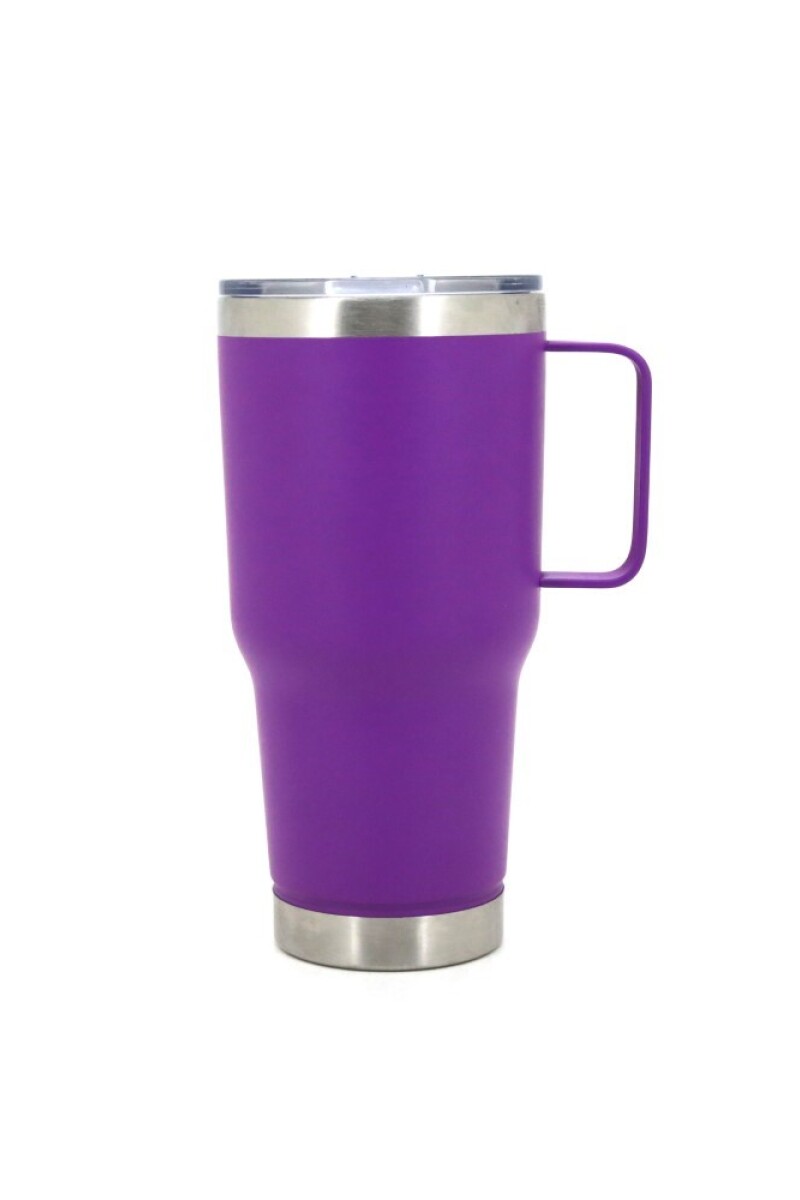 Vaso térmico doble capa de acero 900ML Violeta