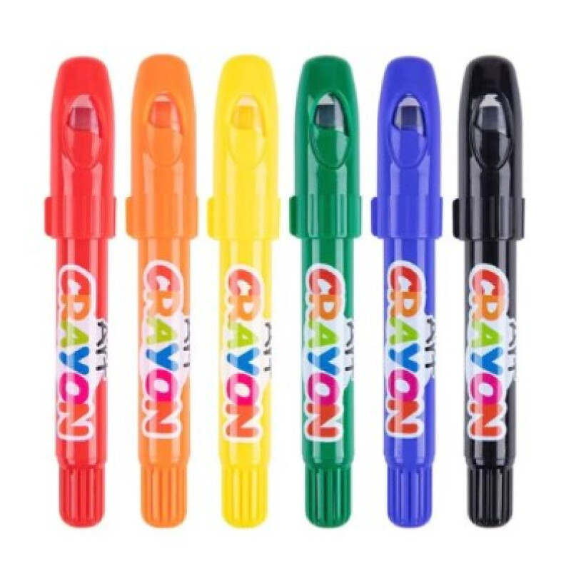 Silky crayons 6 colores New packaging Unica