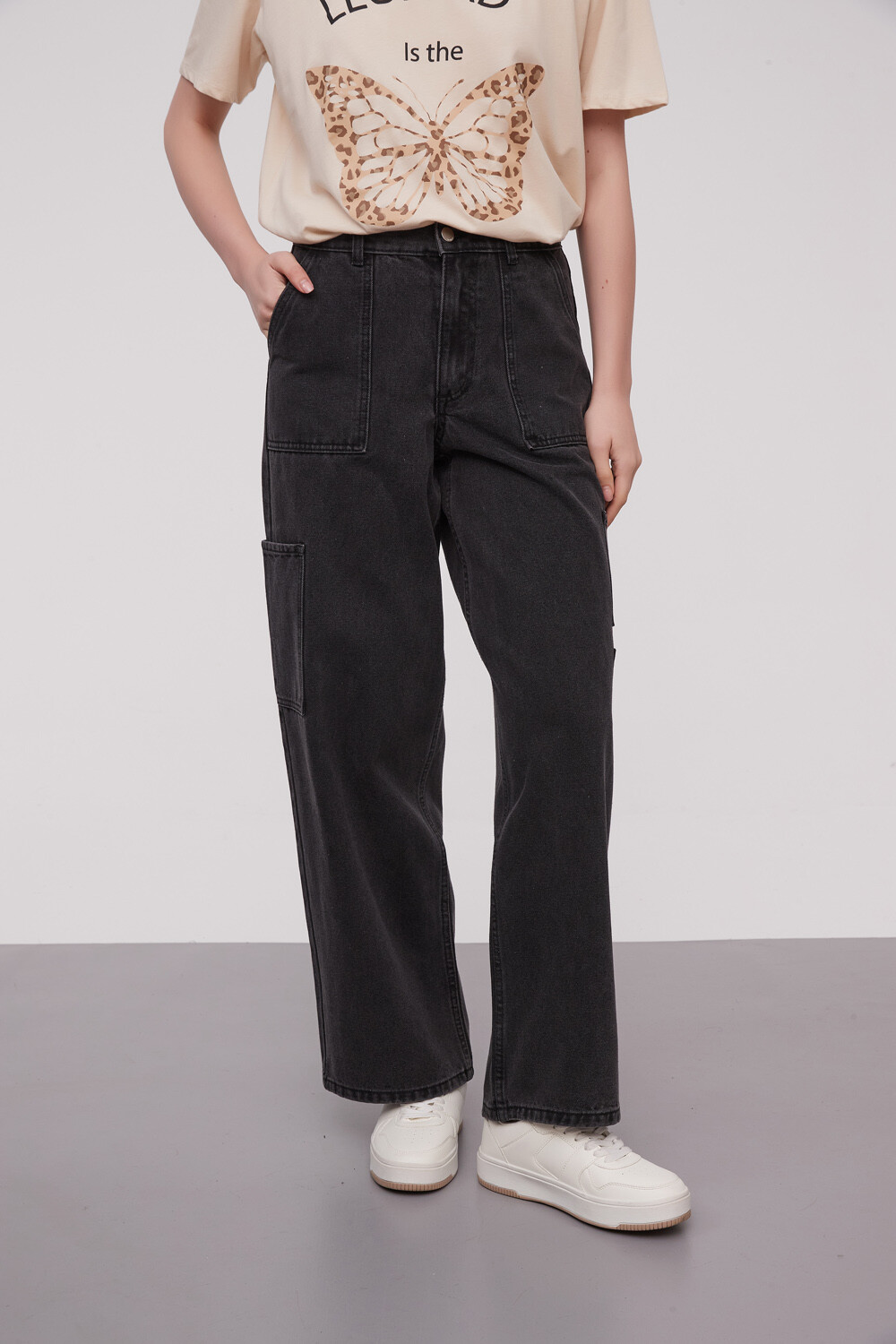 Pantalon Dazy Gris Oscuro