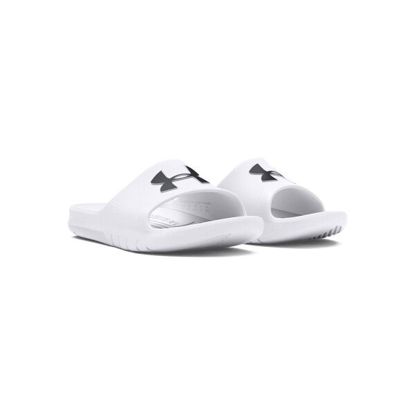 Ojota Chinela Under Armour SL de Hombre - 3021286-100 Blanco-negro