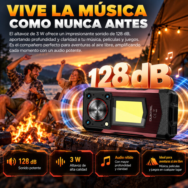 Celular De Trabajo Oukitel Wp56 5g 36(12+24)gb 512gb 16000mah Sonido Potente CEL OUKITEL WP56 5G 12/512GB NEGRO