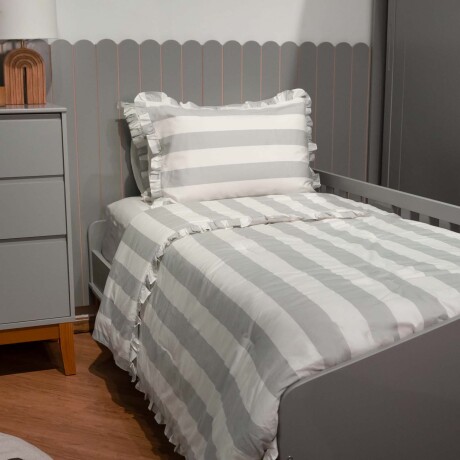 ACOLCHADO ALGODON NATURAL-BEIGE BIG STRIPES KIDS ARENA