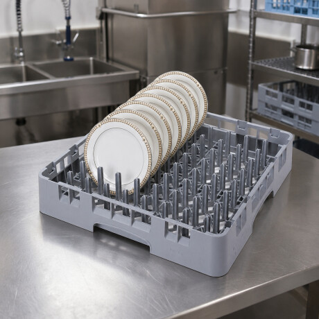 Canasto Rack con Espigas para Platos de Polipropileno Gris Canasto Rack con Espigas para Platos de Polipropileno Gris