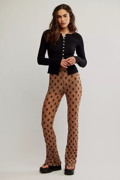 PANTALÓN MARGOT LACE Marron