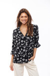 BLUSA AIME ESTAMPADO NEGRO Y BLANCO