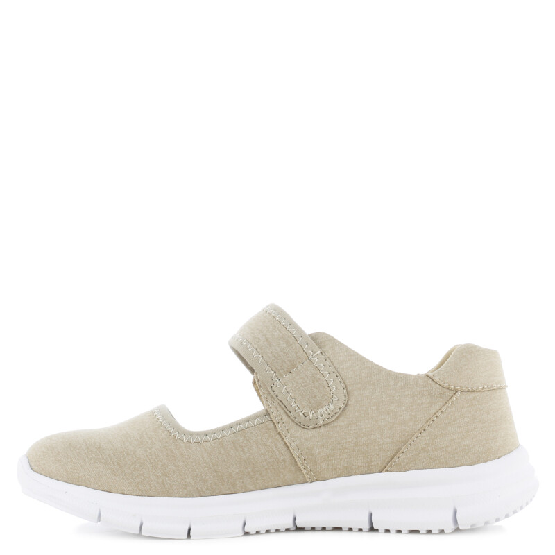 Championes de Mujer Lady Confort Deportiva MALDIVAS con velcro Beige