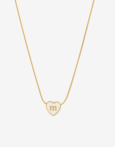 Cadena Corta con Dije Piedras Cadena De Acero Dije Inicial "m" - Dorado