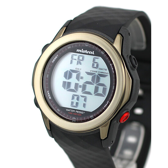 Reloj Mistral Deportivo Silicona Negro 0