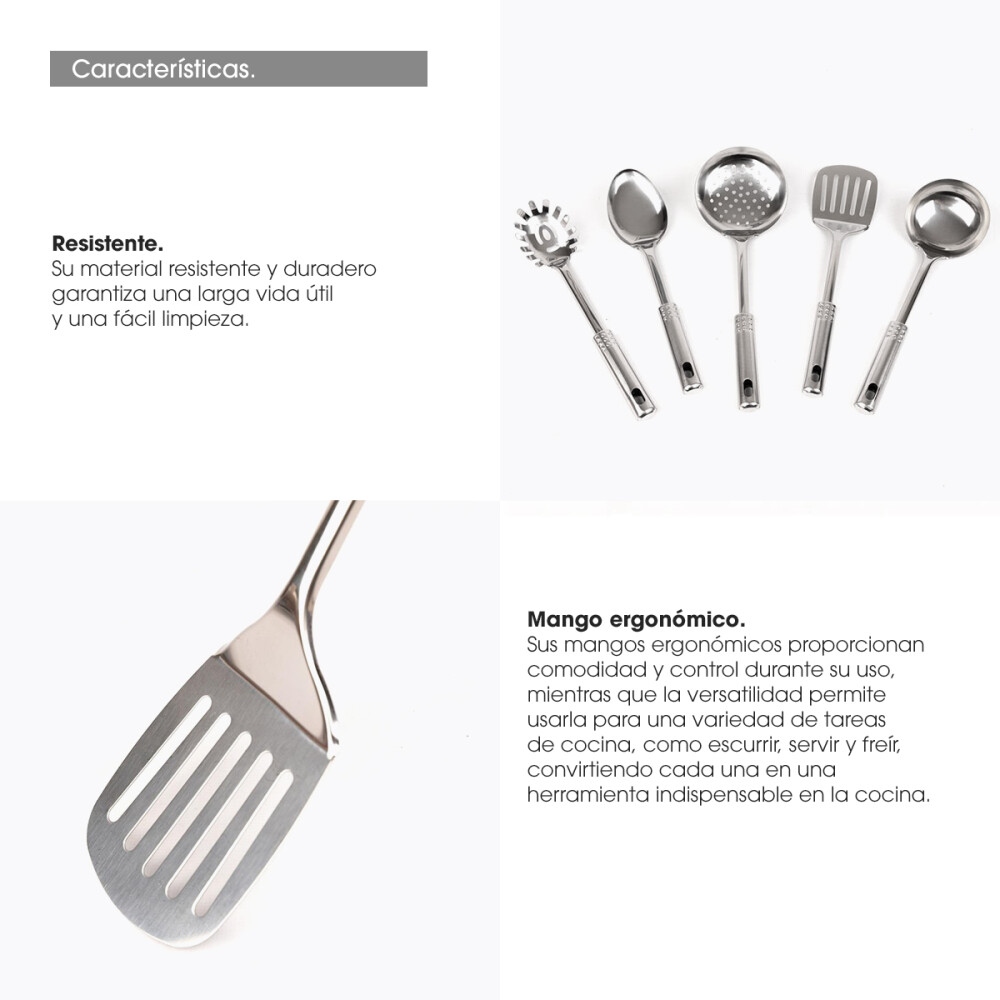 Utensilio Cocina 33cm Unidad Gastronomia Varios Modelos Cucharón