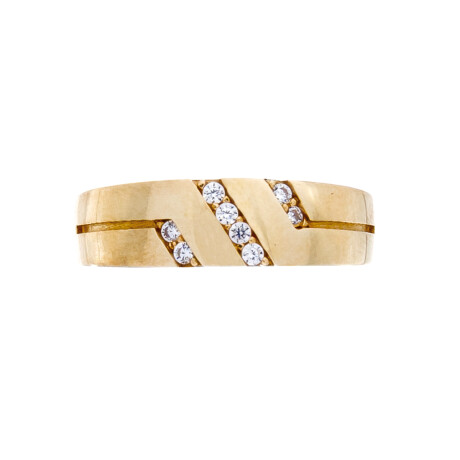 Anillo de oro 9 ktes con circonias. Anillo de oro 9 ktes con circonias.
