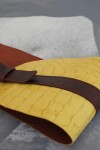 Sophisticated Belt Amarillo / Chocolate