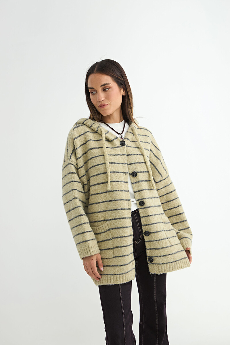 SACO MAGNOLIA C/CAPUCHA - VERDE 