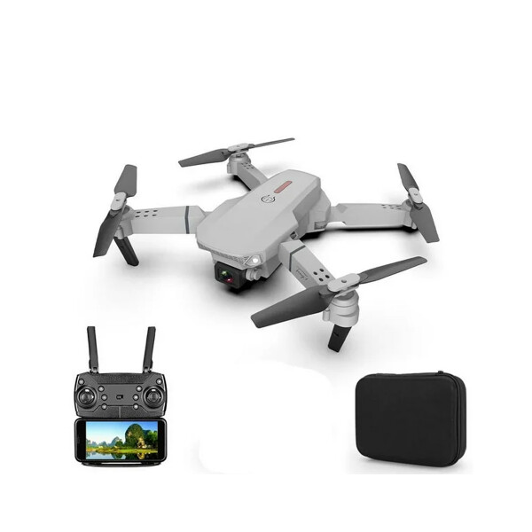 Dron E88 Con Cámara 4k Hd Control Remoto Con Estuche Dron E88 Con Cámara 4k Hd Control Remoto Con Estuche